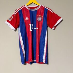Adidas Bayern Munich red & blue jersey Size L